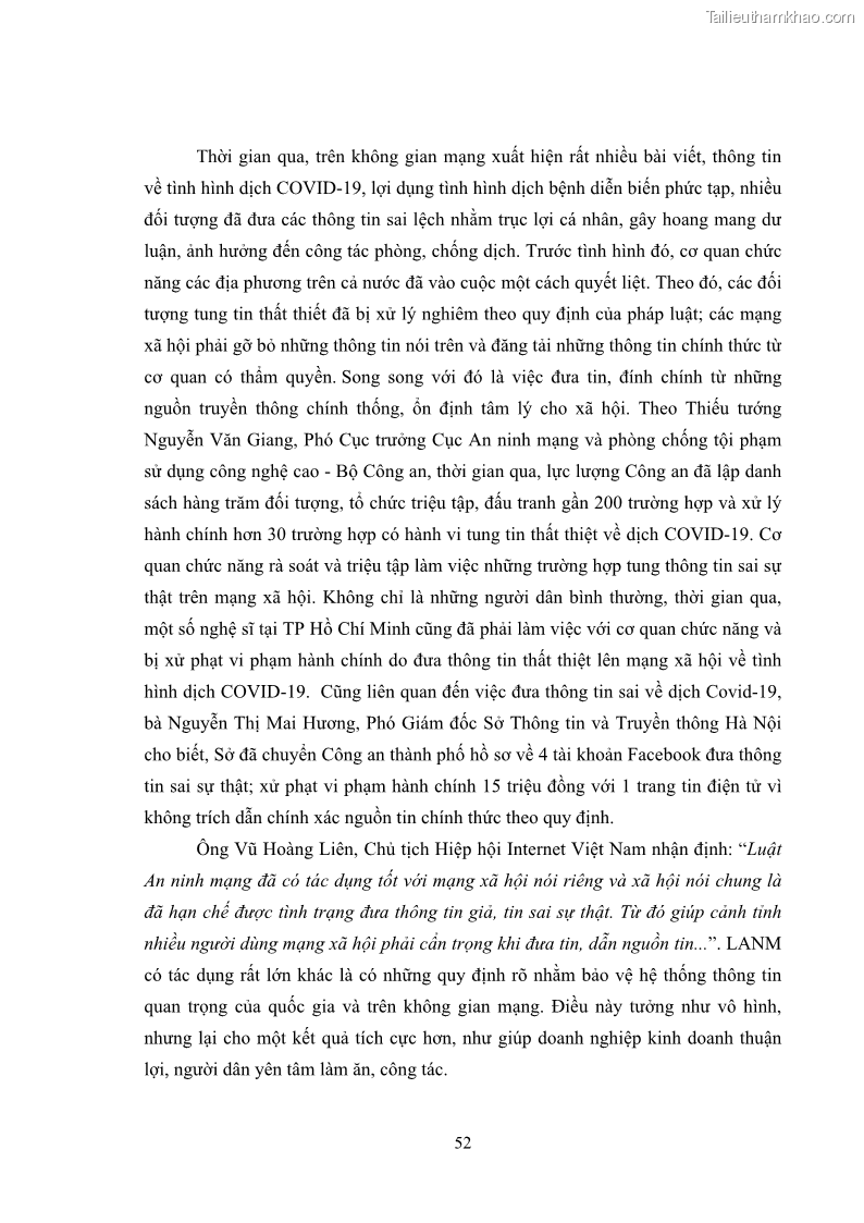Khóa luận tốt nghiệp luật học Hoàn thiện pháp luật về an ninh mạng - 5 Trang 56