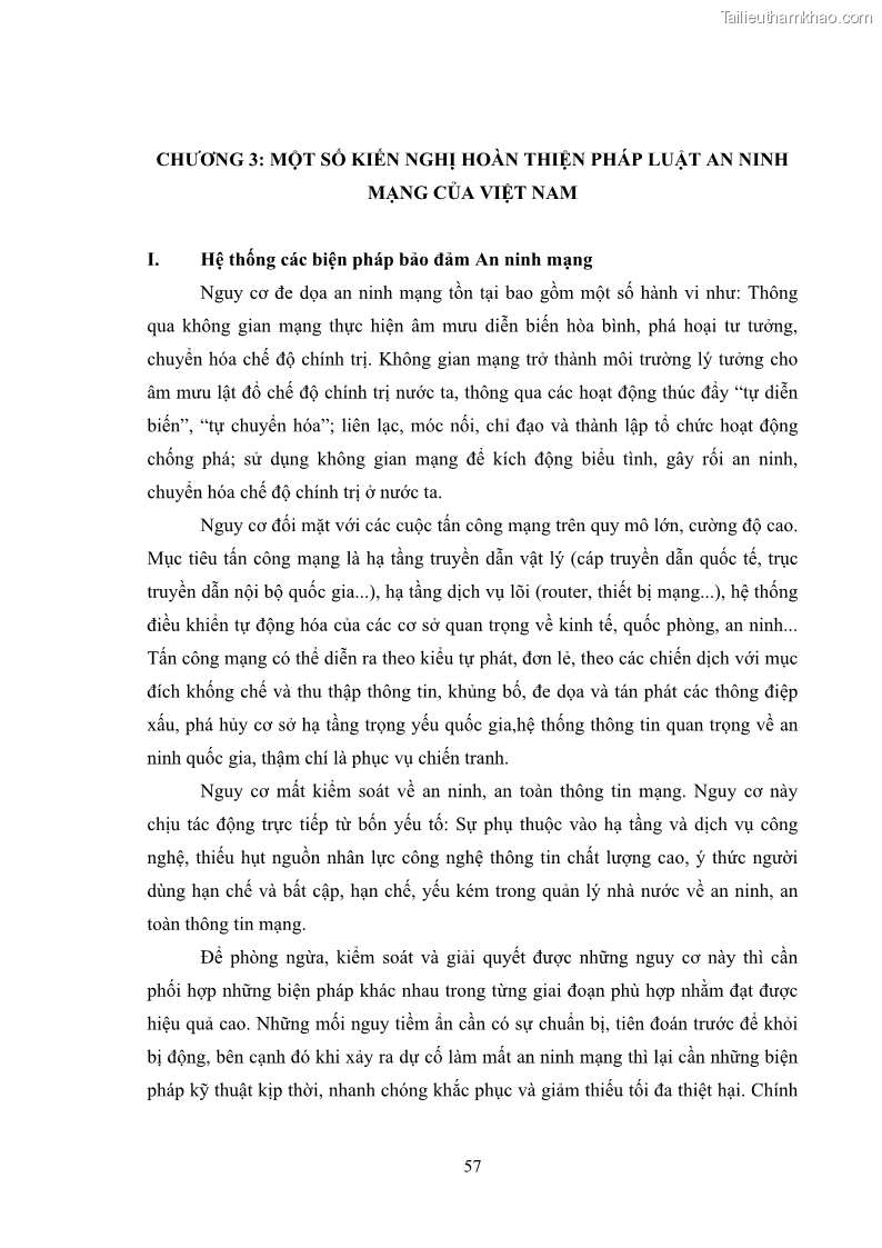 Khóa luận tốt nghiệp luật học Hoàn thiện pháp luật về an ninh mạng - 6 Trang 61