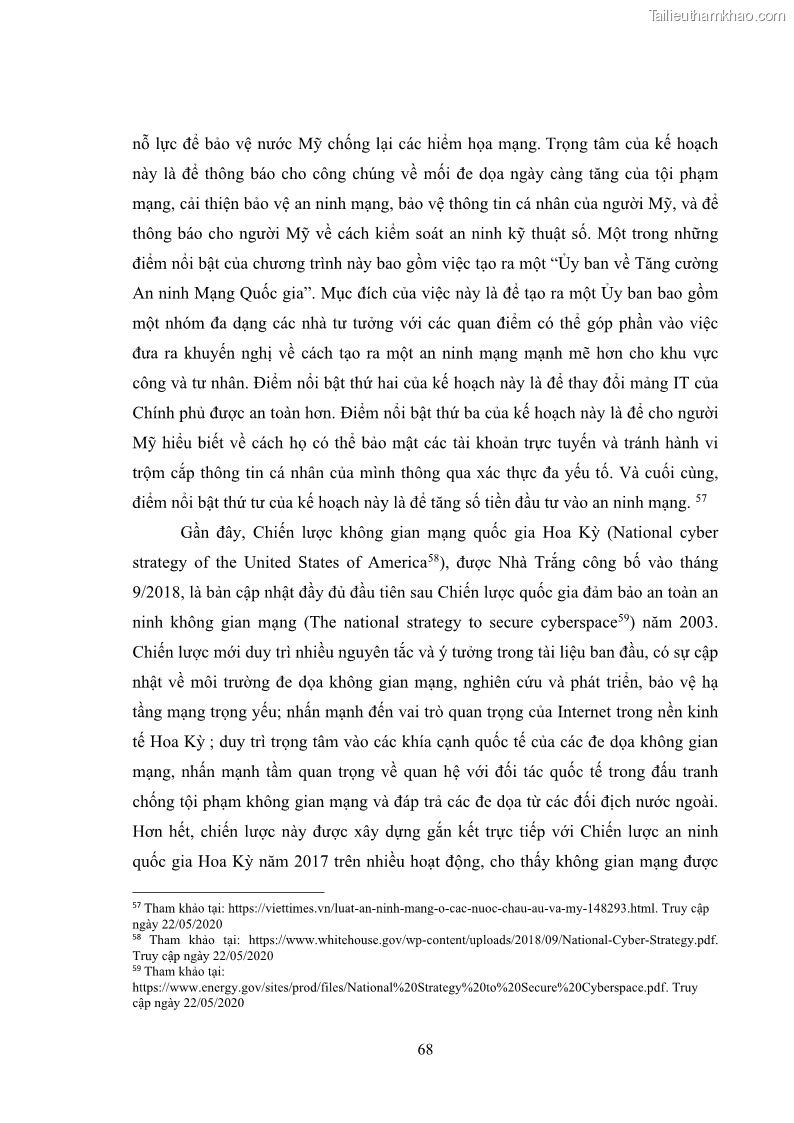 Khóa luận tốt nghiệp luật học Hoàn thiện pháp luật về an ninh mạng - 6 Trang 72