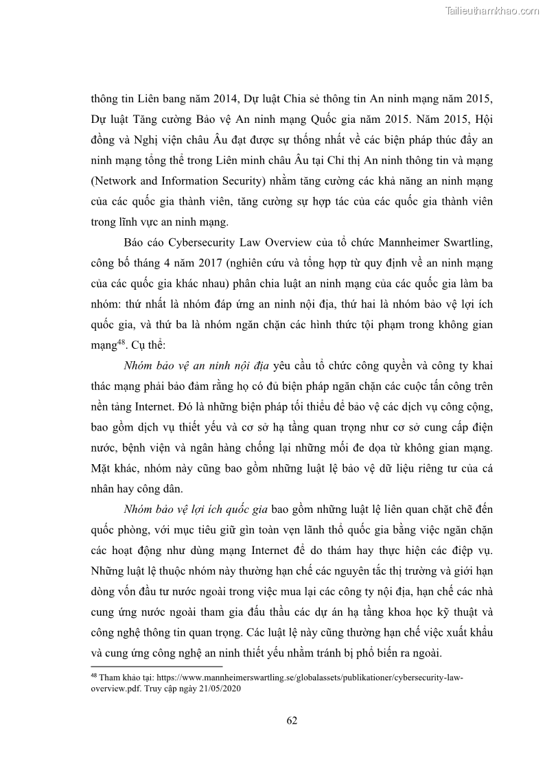Khóa luận tốt nghiệp luật học Hoàn thiện pháp luật về an ninh mạng - 6 Trang 66