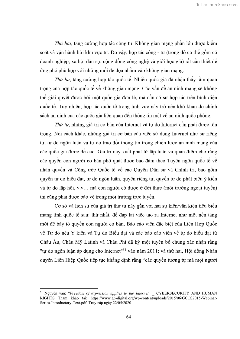 Khóa luận tốt nghiệp luật học Hoàn thiện pháp luật về an ninh mạng - 6 Trang 68