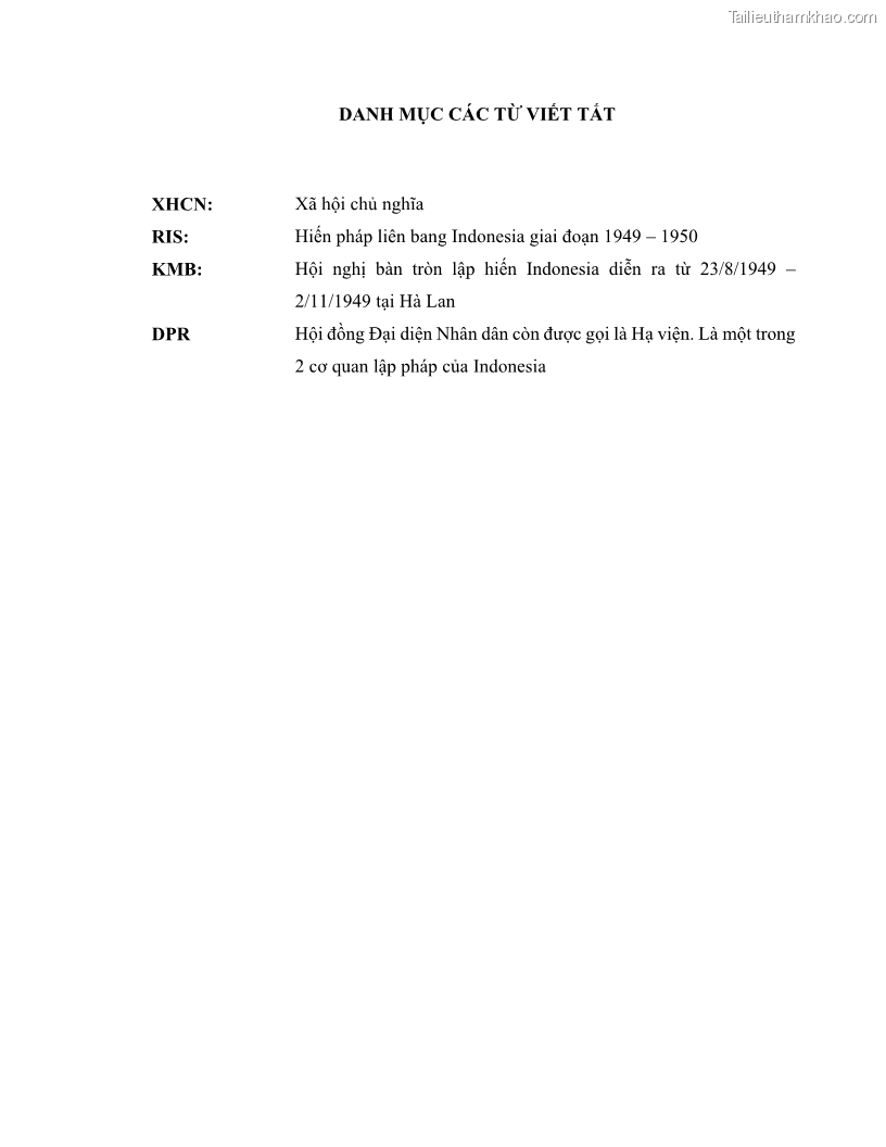 Khóa luận tốt nghiệp luật học Lịch sử và xu hướng phát triển của hiến pháp các nước Hồi giáo trong khu vực Đông Nam Á - 1 Trang 6