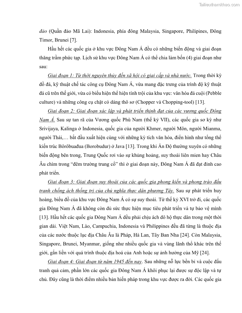 Khóa luận tốt nghiệp luật học Lịch sử và xu hướng phát triển của hiến pháp các nước Hồi giáo trong khu vực Đông Nam Á - 2 Trang 13