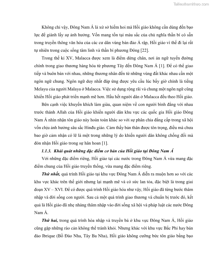 Khóa luận tốt nghiệp luật học Lịch sử và xu hướng phát triển của hiến pháp các nước Hồi giáo trong khu vực Đông Nam Á - 2 Trang 17