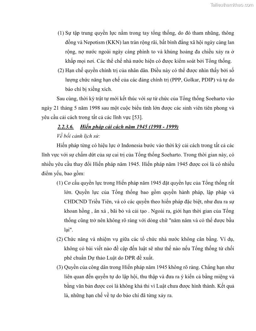Khóa luận tốt nghiệp luật học Lịch sử và xu hướng phát triển của hiến pháp các nước Hồi giáo trong khu vực Đông Nam Á - 4 Trang 41
