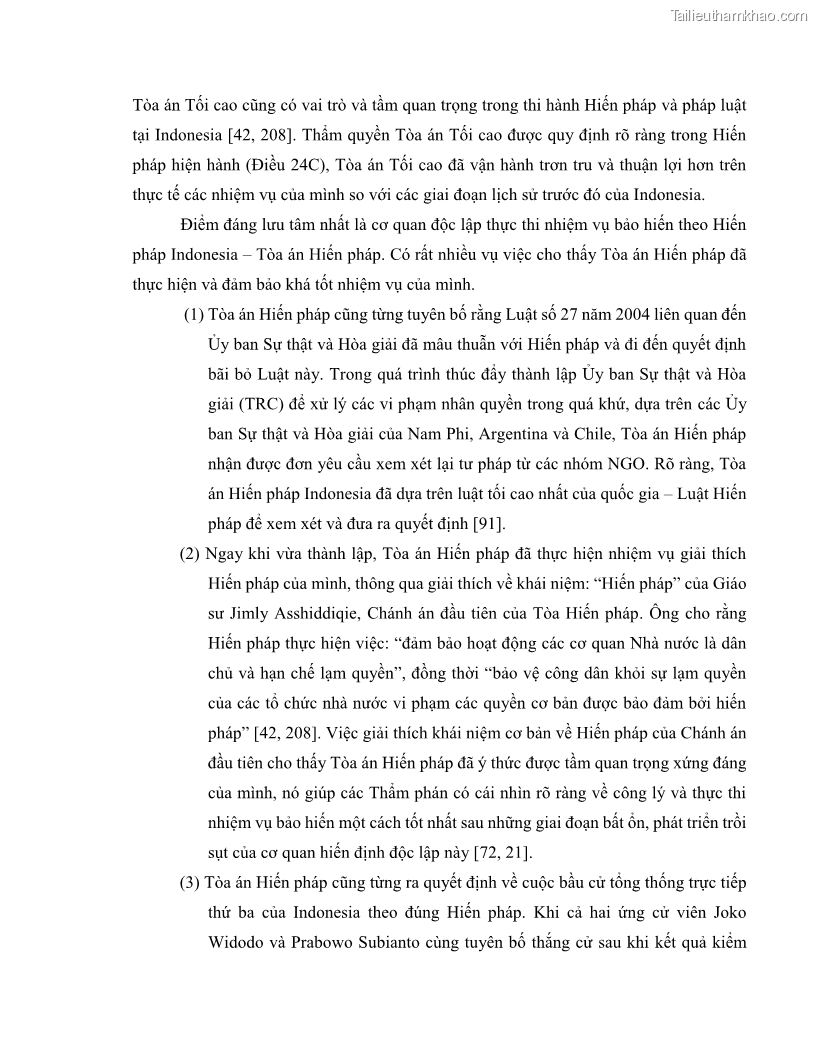 Khóa luận tốt nghiệp luật học Lịch sử và xu hướng phát triển của hiến pháp các nước Hồi giáo trong khu vực Đông Nam Á - 5 Trang 51