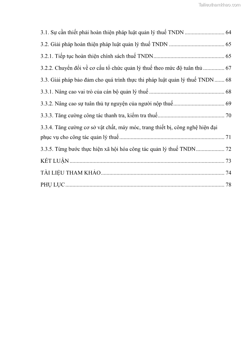 Khóa luận tốt nghiệp luật kinh doanh Pháp luật quản lý thuế thu nhập doanh nghiệp ở Việt Nam - 1 Trang 8