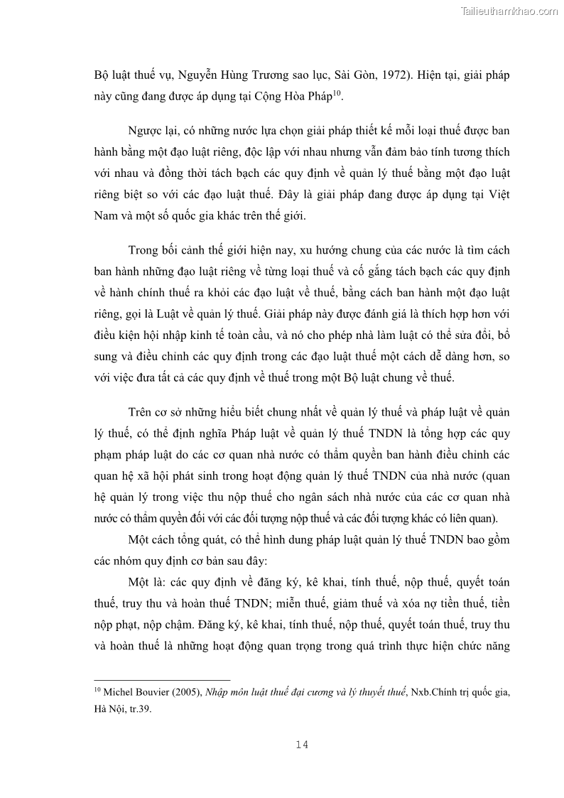 Khóa luận tốt nghiệp luật kinh doanh Pháp luật quản lý thuế thu nhập doanh nghiệp ở Việt Nam - 2 Trang 22