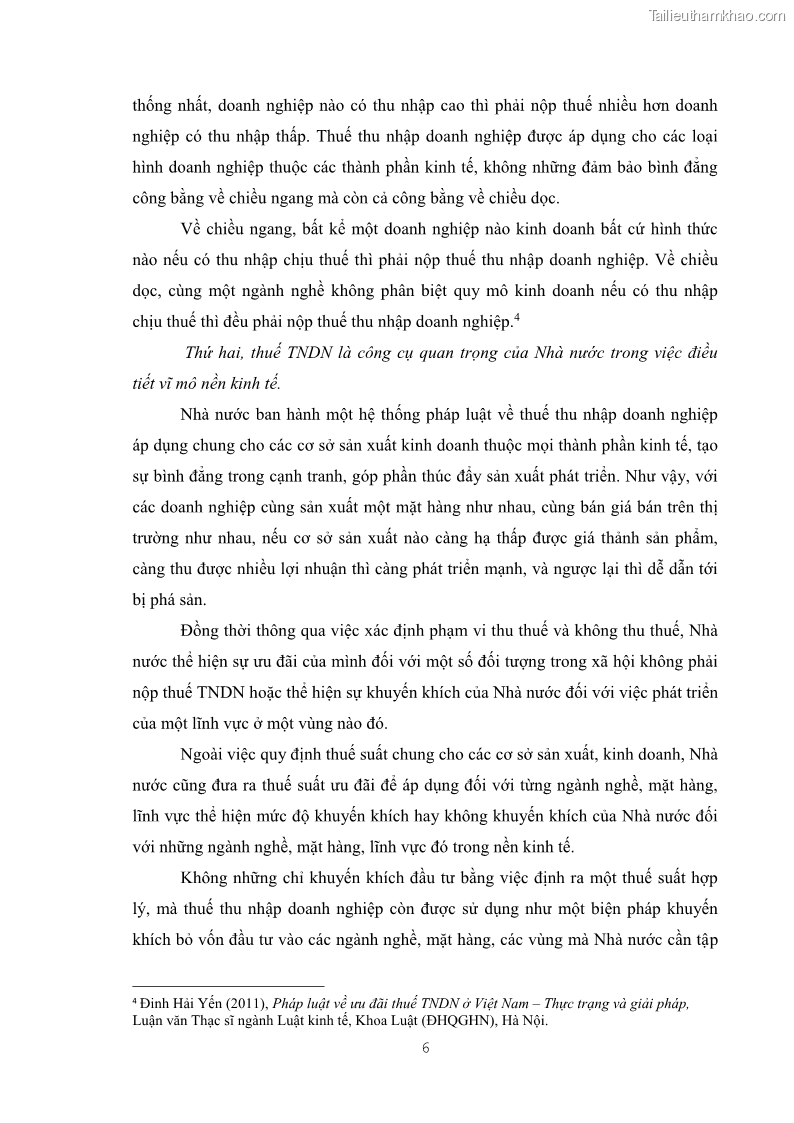 Khóa luận tốt nghiệp luật kinh doanh Pháp luật quản lý thuế thu nhập doanh nghiệp ở Việt Nam - 2 Trang 14