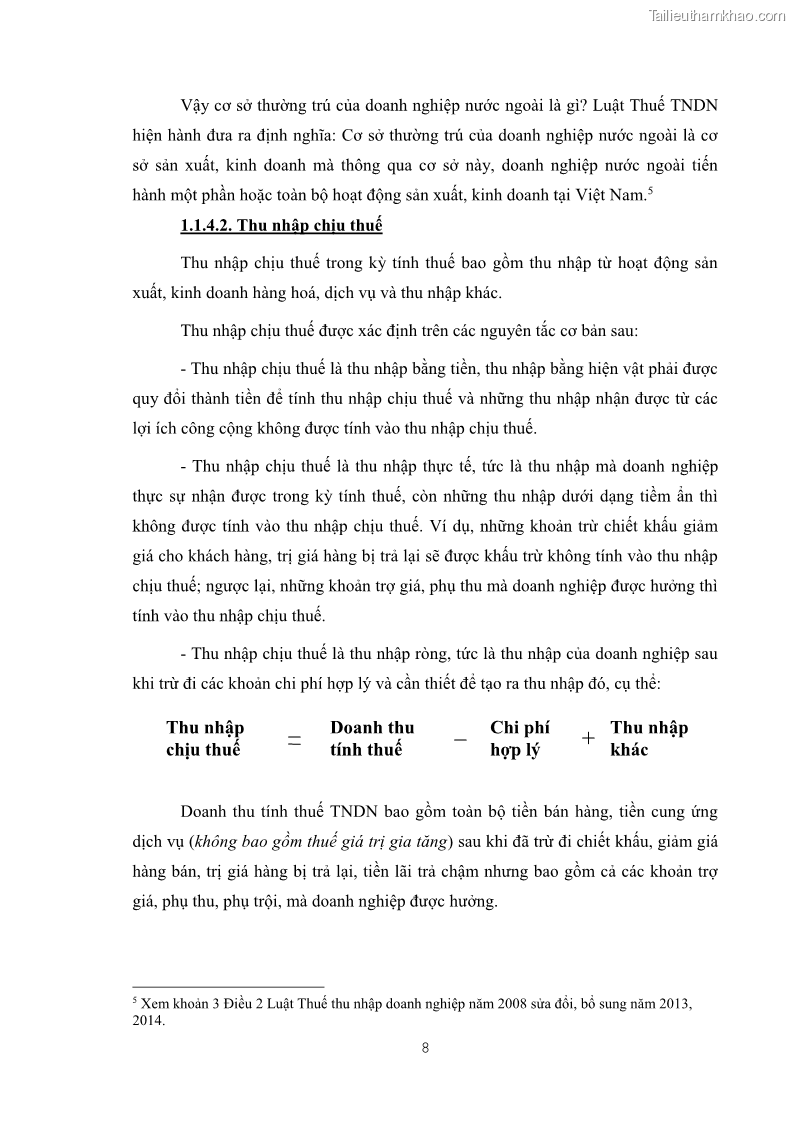 Khóa luận tốt nghiệp luật kinh doanh Pháp luật quản lý thuế thu nhập doanh nghiệp ở Việt Nam - 2 Trang 16