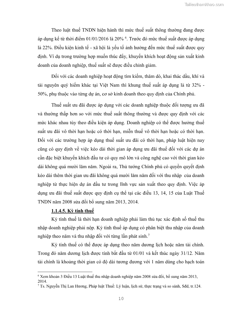 Khóa luận tốt nghiệp luật kinh doanh Pháp luật quản lý thuế thu nhập doanh nghiệp ở Việt Nam - 2 Trang 18