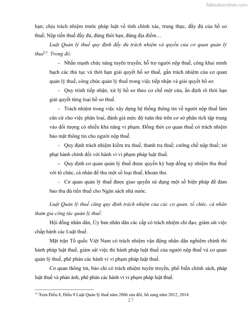 Khóa luận tốt nghiệp luật kinh doanh Pháp luật quản lý thuế thu nhập doanh nghiệp ở Việt Nam - 3 Trang 35