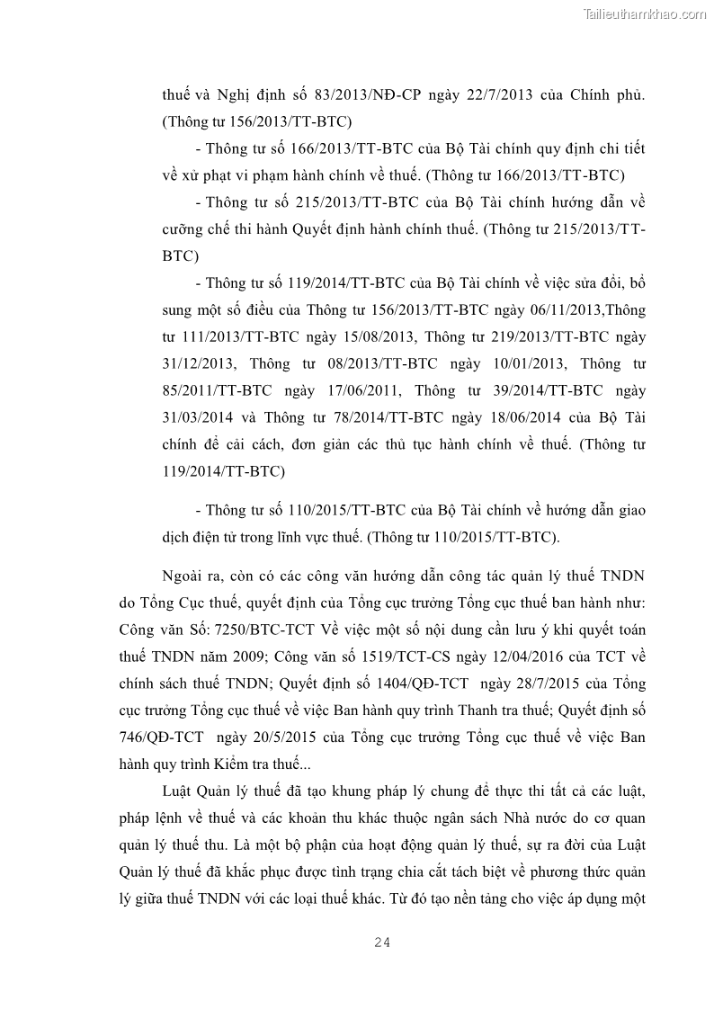 Khóa luận tốt nghiệp luật kinh doanh Pháp luật quản lý thuế thu nhập doanh nghiệp ở Việt Nam - 3 Trang 32