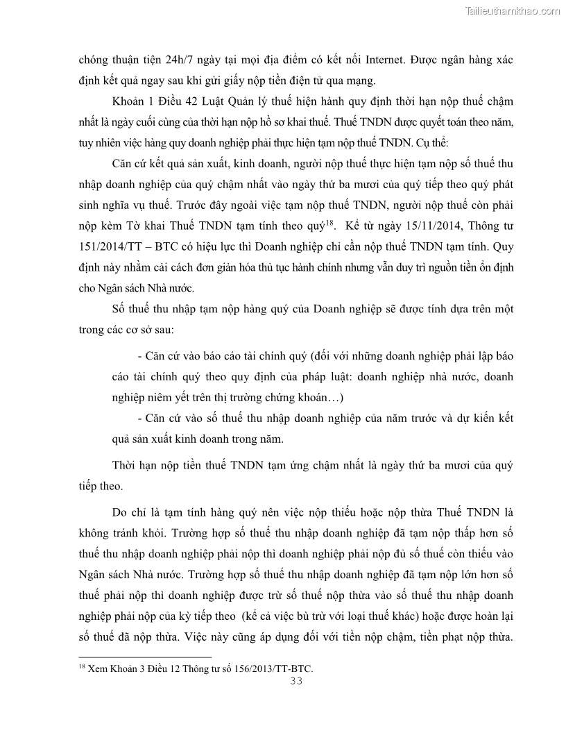 Khóa luận tốt nghiệp luật kinh doanh Pháp luật quản lý thuế thu nhập doanh nghiệp ở Việt Nam - 4 Trang 41