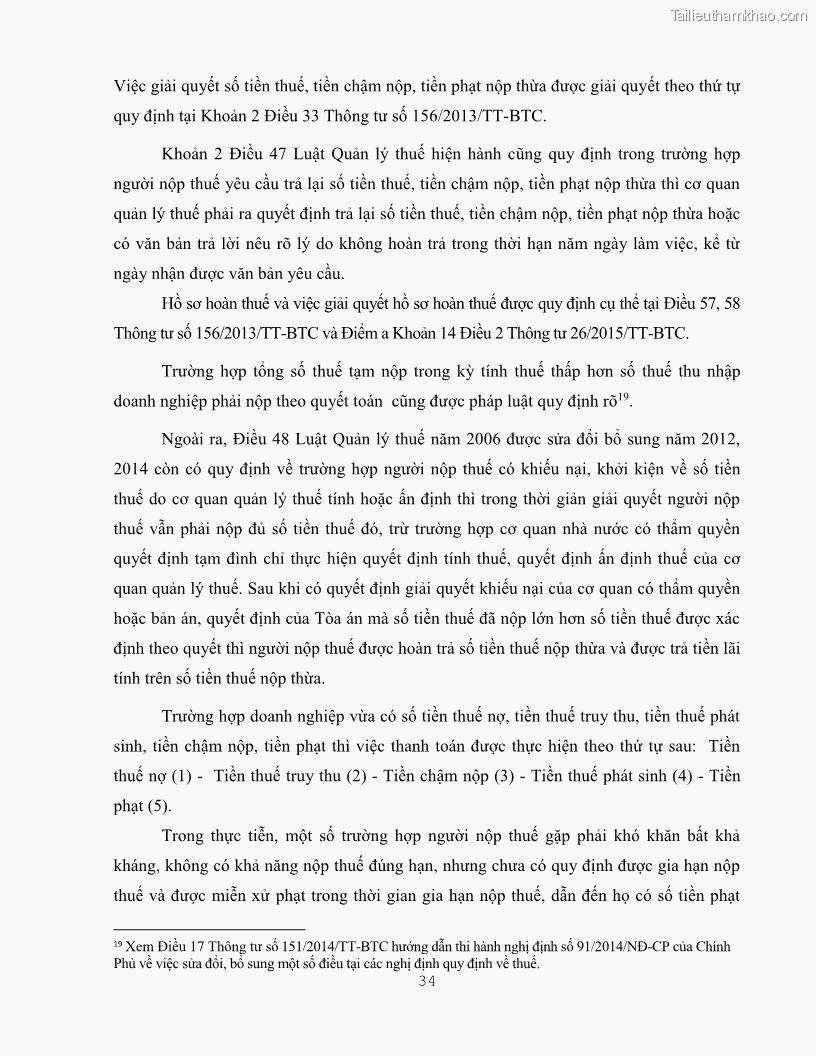 Khóa luận tốt nghiệp luật kinh doanh Pháp luật quản lý thuế thu nhập doanh nghiệp ở Việt Nam - 4 Trang 42