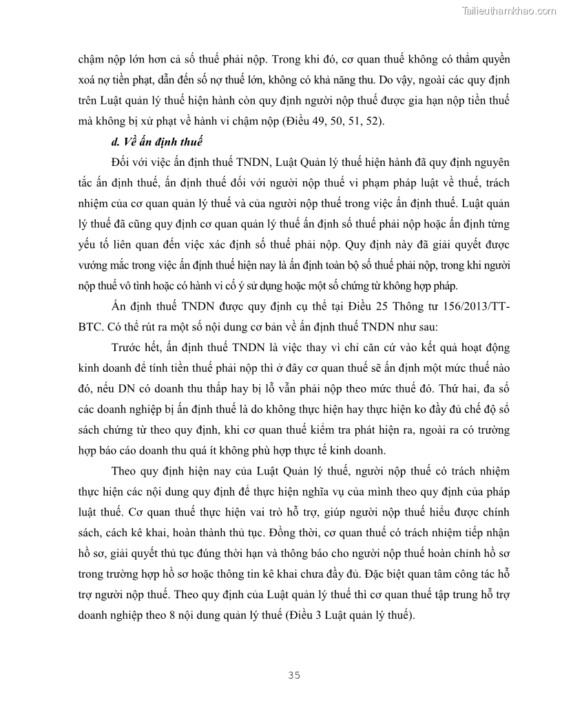 Khóa luận tốt nghiệp luật kinh doanh Pháp luật quản lý thuế thu nhập doanh nghiệp ở Việt Nam - 4 Trang 43