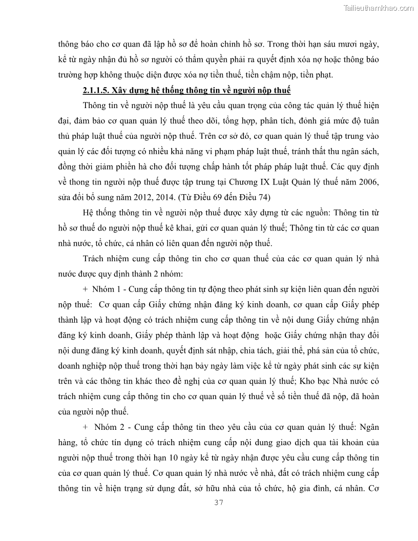 Khóa luận tốt nghiệp luật kinh doanh Pháp luật quản lý thuế thu nhập doanh nghiệp ở Việt Nam - 4 Trang 45