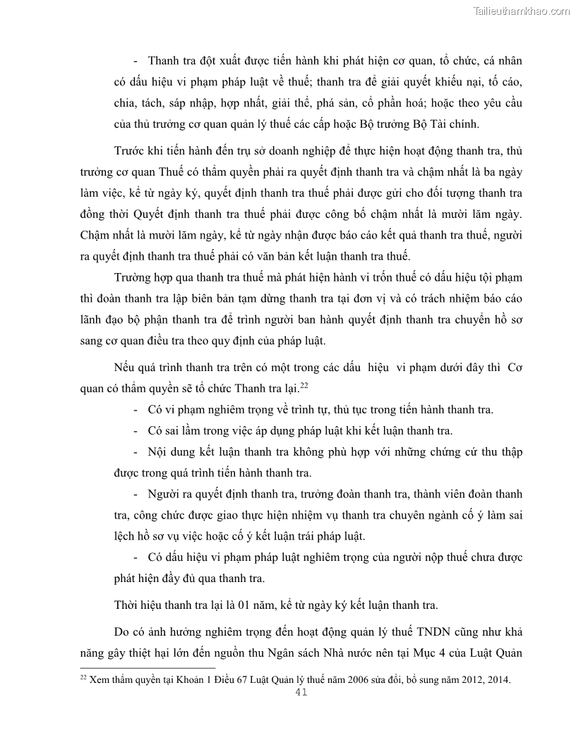 Khóa luận tốt nghiệp luật kinh doanh Pháp luật quản lý thuế thu nhập doanh nghiệp ở Việt Nam - 5 Trang 49