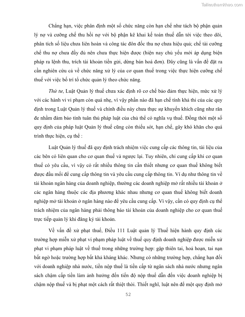 Khóa luận tốt nghiệp luật kinh doanh Pháp luật quản lý thuế thu nhập doanh nghiệp ở Việt Nam - 5 Trang 60