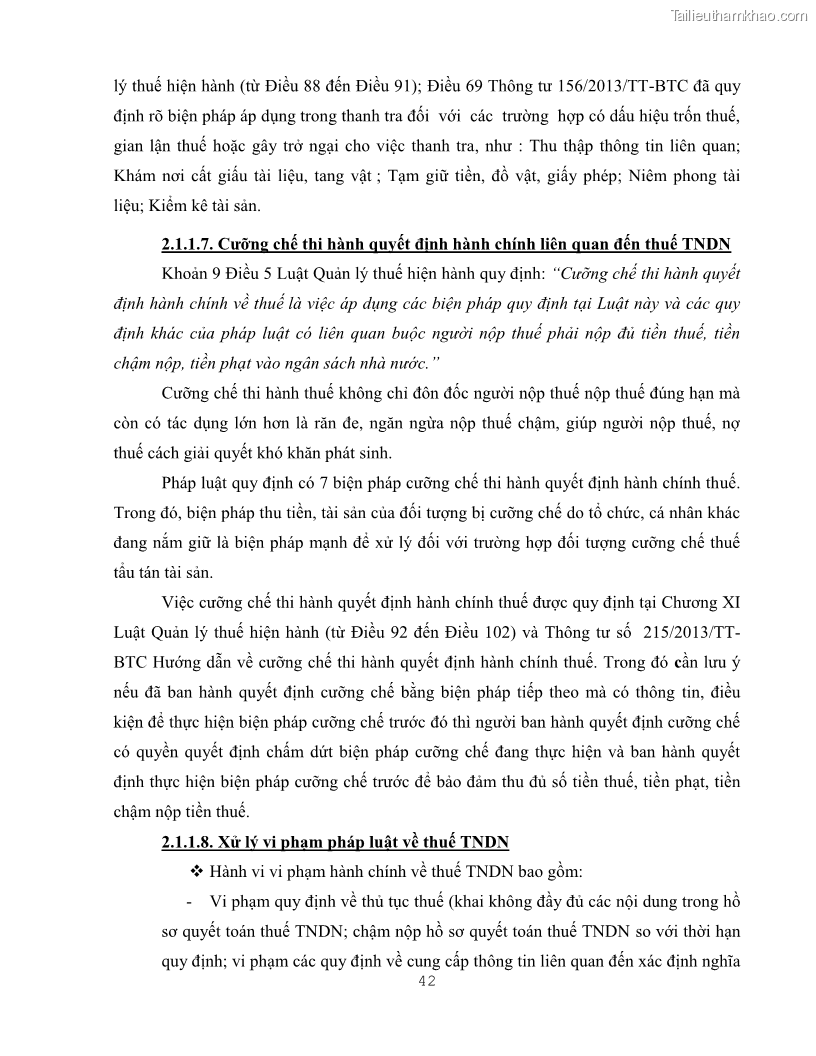 Khóa luận tốt nghiệp luật kinh doanh Pháp luật quản lý thuế thu nhập doanh nghiệp ở Việt Nam - 5 Trang 50