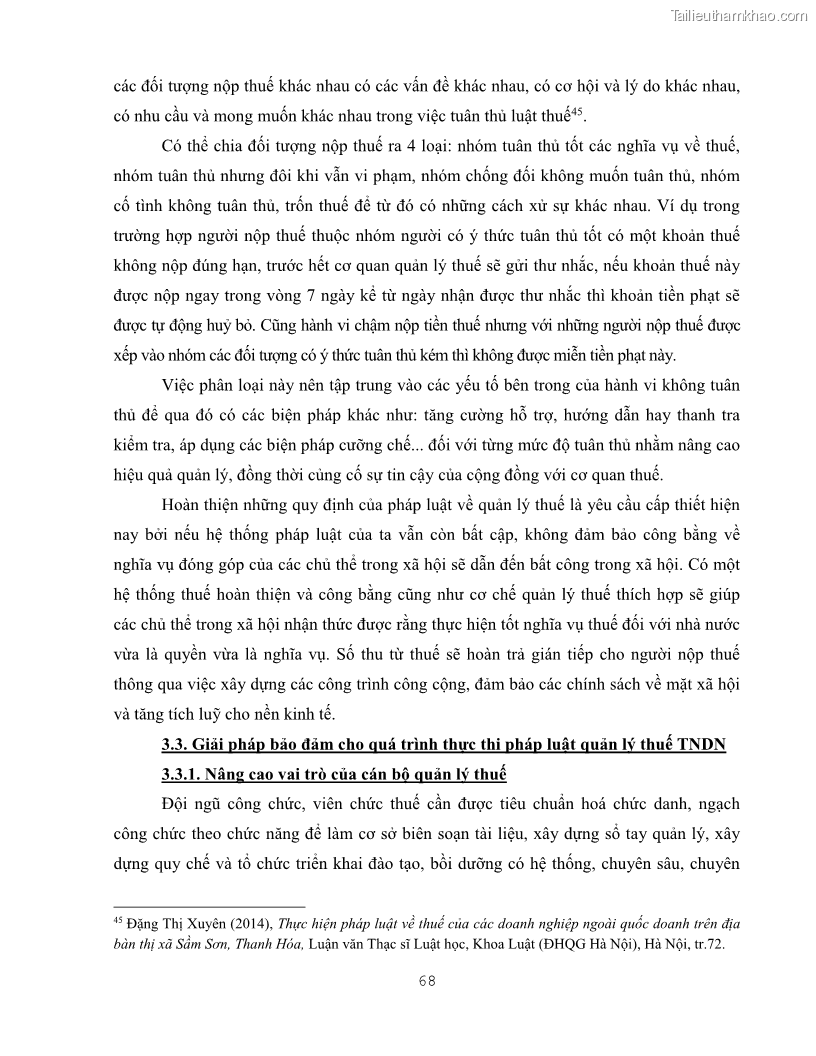 Khóa luận tốt nghiệp luật kinh doanh Pháp luật quản lý thuế thu nhập doanh nghiệp ở Việt Nam - 7 Trang 76