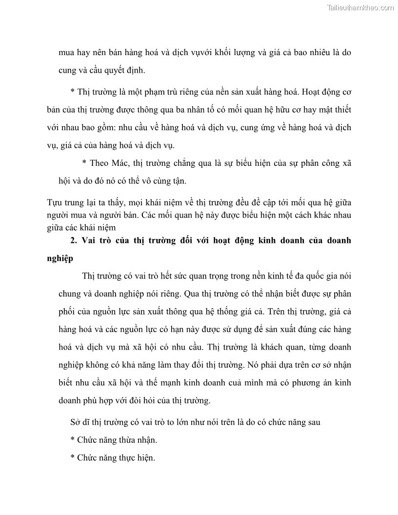 Khóa luận tốt nghiệp marketing Giải pháp mở rộng thị trường tiêu thụ sản phẩm tại công ty TNHH Thương mại dịch vụ tổng hợp Trường Hưng Thịnh - 2 Trang 14