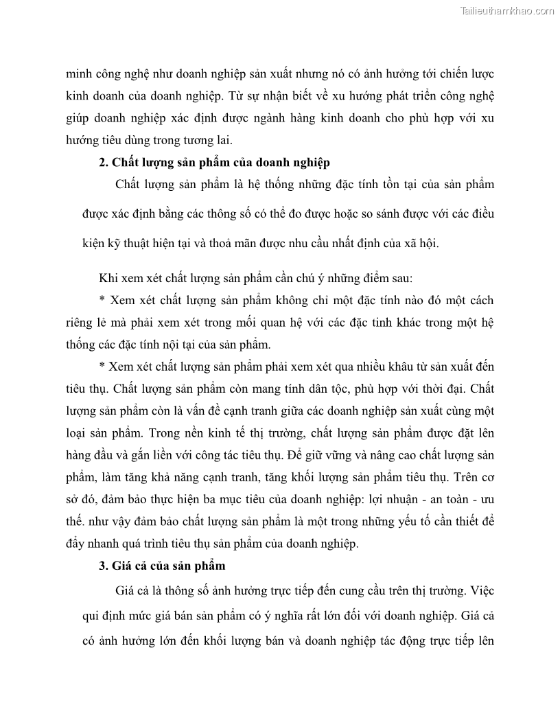 Khóa luận tốt nghiệp marketing Giải pháp mở rộng thị trường tiêu thụ sản phẩm tại công ty TNHH Thương mại dịch vụ tổng hợp Trường Hưng Thịnh - 3 Trang 35