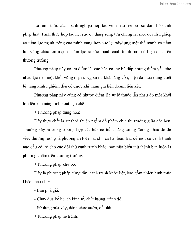 Khóa luận tốt nghiệp marketing Giải pháp mở rộng thị trường tiêu thụ sản phẩm tại công ty TNHH Thương mại dịch vụ tổng hợp Trường Hưng Thịnh - 3 Trang 28