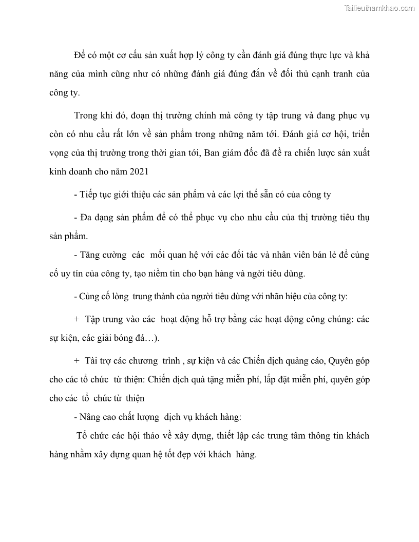 Khóa luận tốt nghiệp marketing Giải pháp mở rộng thị trường tiêu thụ sản phẩm tại công ty TNHH Thương mại dịch vụ tổng hợp Trường Hưng Thịnh - 5 Trang 59