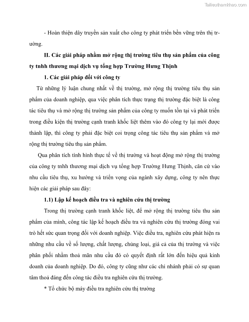 Khóa luận tốt nghiệp marketing Giải pháp mở rộng thị trường tiêu thụ sản phẩm tại công ty TNHH Thương mại dịch vụ tổng hợp Trường Hưng Thịnh - 5 Trang 60