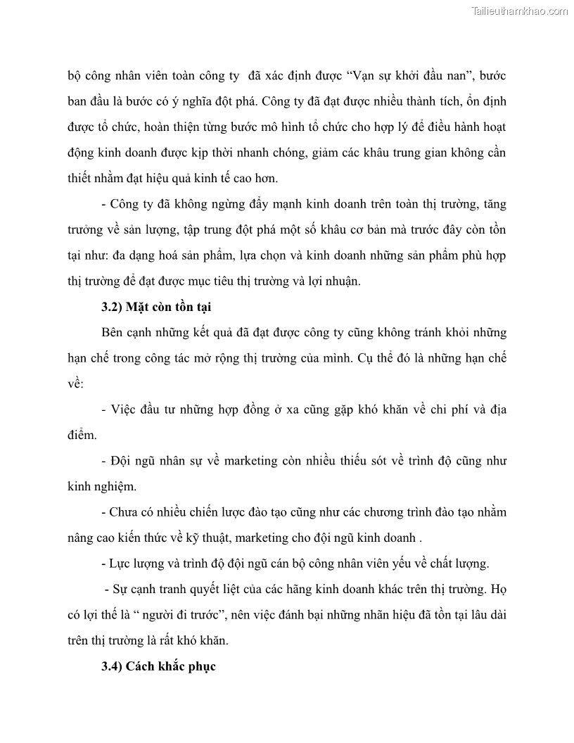 Khóa luận tốt nghiệp marketing Giải pháp mở rộng thị trường tiêu thụ sản phẩm tại công ty TNHH Thương mại dịch vụ tổng hợp Trường Hưng Thịnh - 5 Trang 57