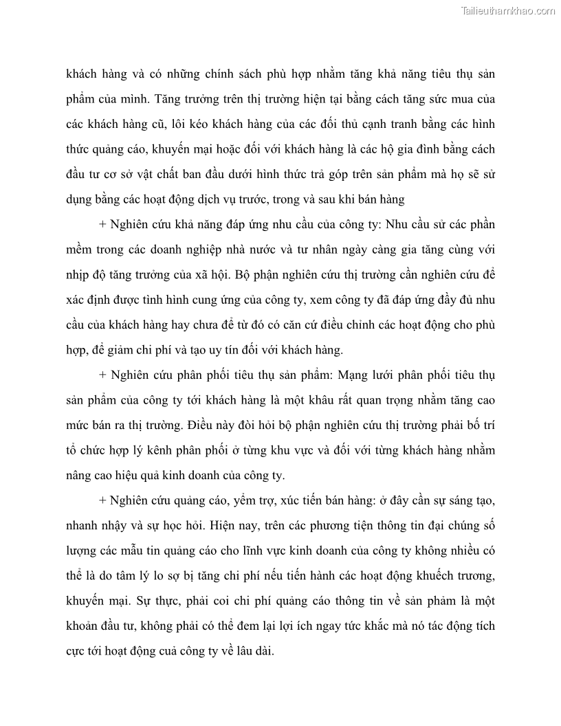 Khóa luận tốt nghiệp marketing Giải pháp mở rộng thị trường tiêu thụ sản phẩm tại công ty TNHH Thương mại dịch vụ tổng hợp Trường Hưng Thịnh - 6 Trang 62