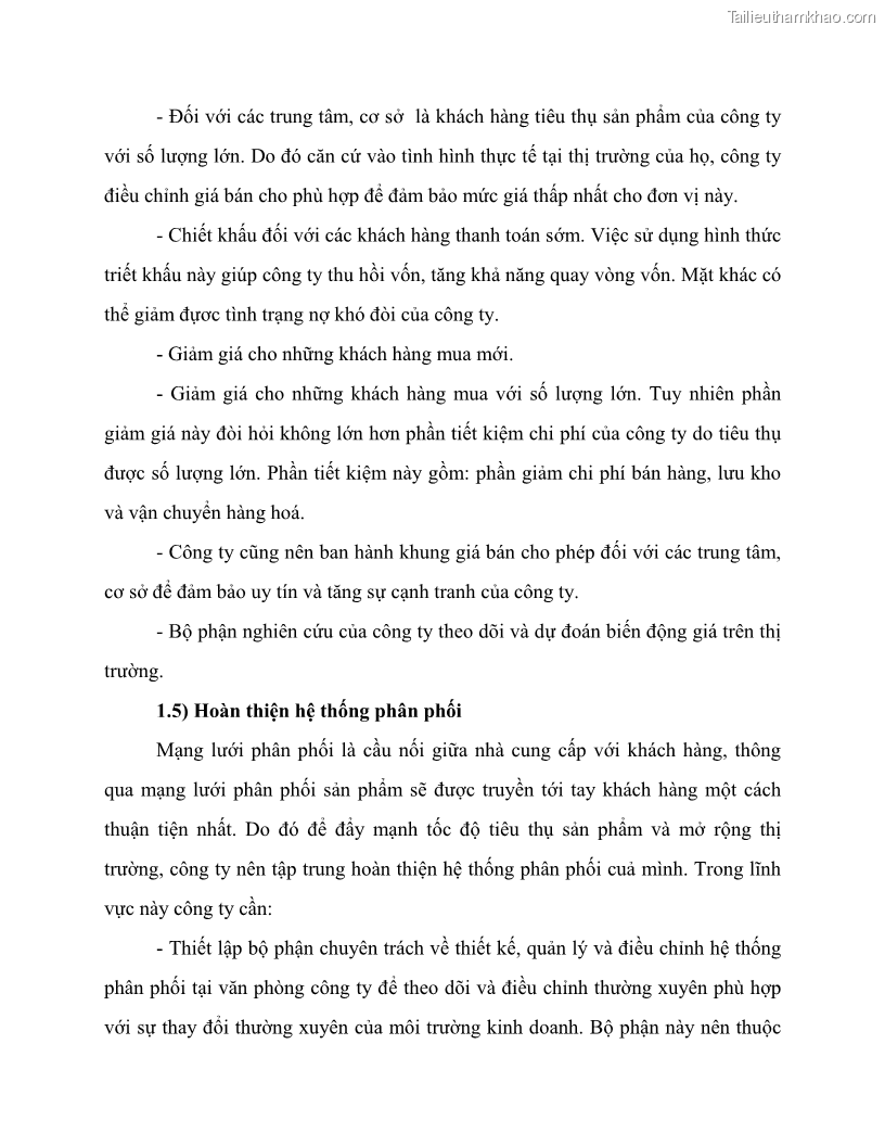 Khóa luận tốt nghiệp marketing Giải pháp mở rộng thị trường tiêu thụ sản phẩm tại công ty TNHH Thương mại dịch vụ tổng hợp Trường Hưng Thịnh - 6 Trang 67