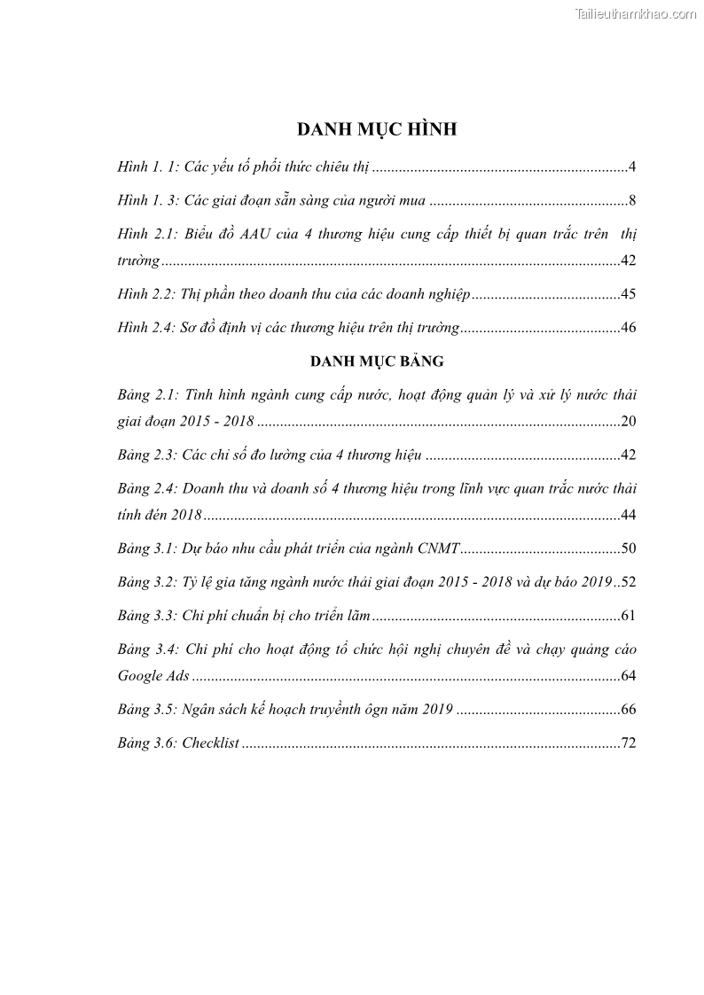 Khóa luận tốt nghiệp marketing Xây dựng kế hoạch truyền thông marketing cho thiết bị quan trắc môi trường Công ty Cổ phần KHKT Phượng Hải năm 2019 - 1 Trang 9