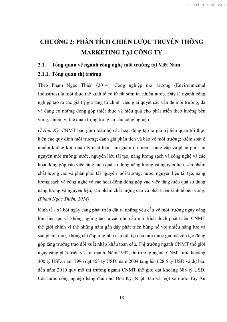 Khóa luận tốt nghiệp marketing Xây dựng kế hoạch truyền thông marketing cho thiết bị quan trắc môi trường Công ty Cổ phần KHKT Phượng Hải năm 2019 - 3 Trang 31