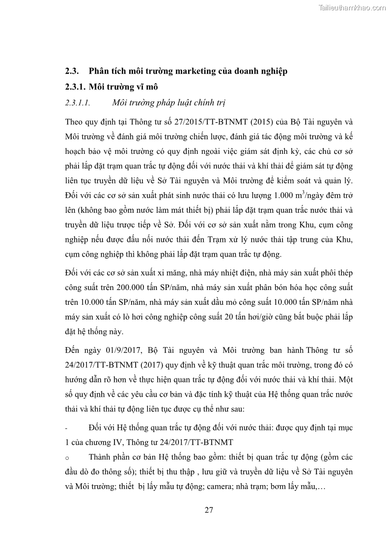 Khóa luận tốt nghiệp marketing Xây dựng kế hoạch truyền thông marketing cho thiết bị quan trắc môi trường Công ty Cổ phần KHKT Phượng Hải năm 2019 - 4 Trang 40