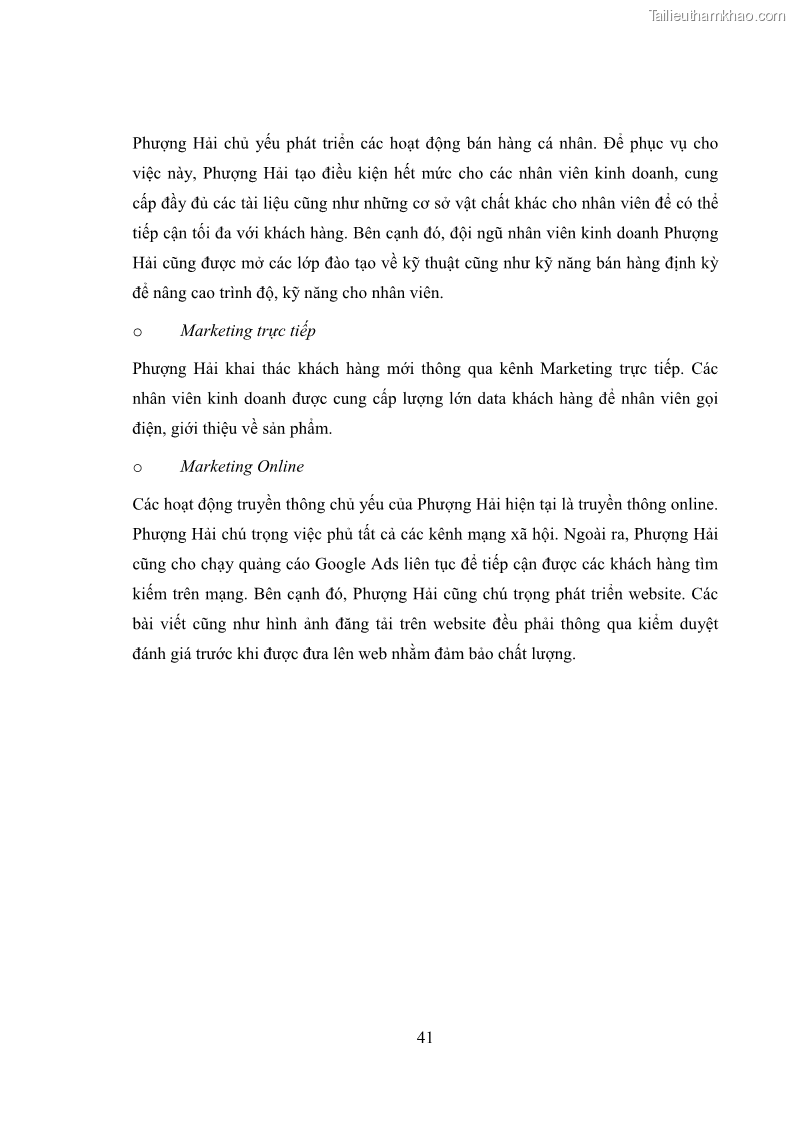 Khóa luận tốt nghiệp marketing Xây dựng kế hoạch truyền thông marketing cho thiết bị quan trắc môi trường Công ty Cổ phần KHKT Phượng Hải năm 2019 - 5 Trang 54