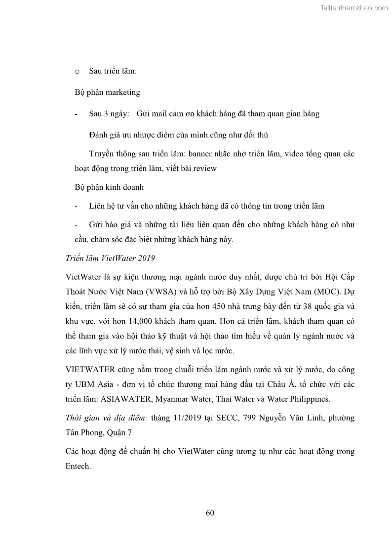 Khóa luận tốt nghiệp marketing Xây dựng kế hoạch truyền thông marketing cho thiết bị quan trắc môi trường Công ty Cổ phần KHKT Phượng Hải năm 2019 - 7 Trang 73