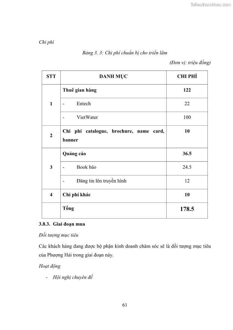 Khóa luận tốt nghiệp marketing Xây dựng kế hoạch truyền thông marketing cho thiết bị quan trắc môi trường Công ty Cổ phần KHKT Phượng Hải năm 2019 - 7 Trang 74