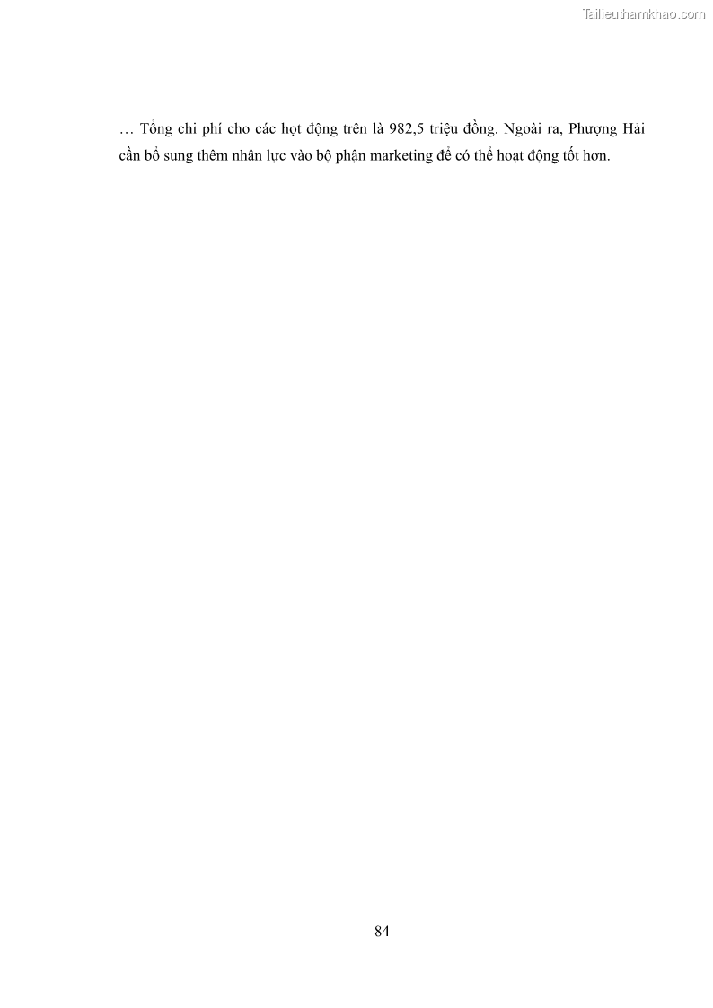 Khóa luận tốt nghiệp marketing Xây dựng kế hoạch truyền thông marketing cho thiết bị quan trắc môi trường Công ty Cổ phần KHKT Phượng Hải năm 2019 - 8 Trang 92