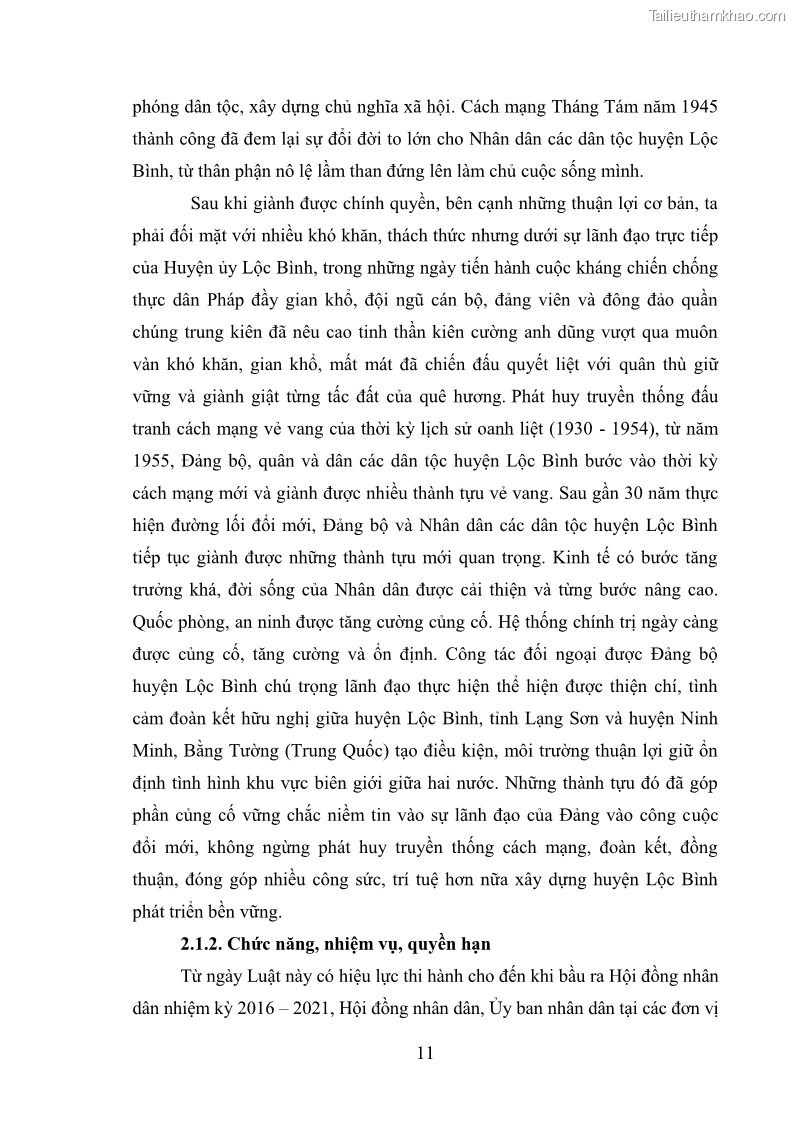 Khóa luận tốt nghiệp Nâng cao hiệu quả công tác quản trị văn phòng tại Văn phòng HĐND và UBND huyện Lộc Bình, tỉnh Lạng Sơn - 2 Trang 16