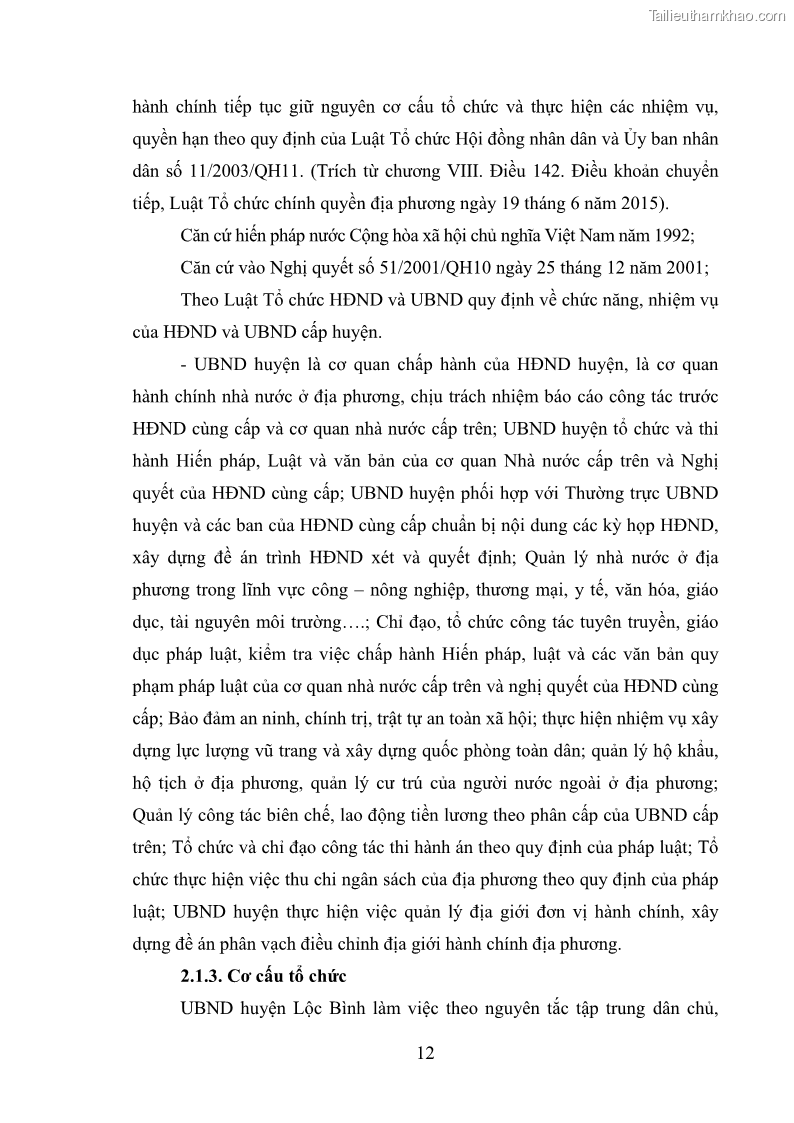 Khóa luận tốt nghiệp Nâng cao hiệu quả công tác quản trị văn phòng tại Văn phòng HĐND và UBND huyện Lộc Bình, tỉnh Lạng Sơn - 2 Trang 17