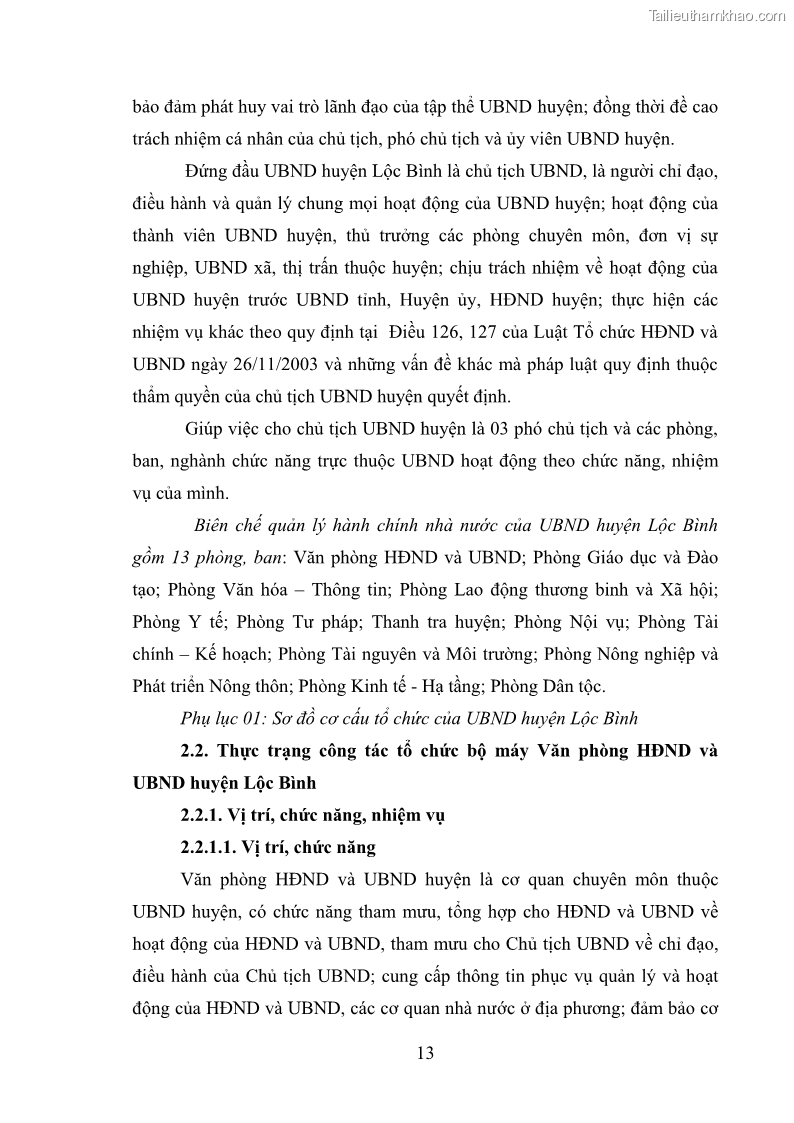 Khóa luận tốt nghiệp Nâng cao hiệu quả công tác quản trị văn phòng tại Văn phòng HĐND và UBND huyện Lộc Bình, tỉnh Lạng Sơn - 2 Trang 18