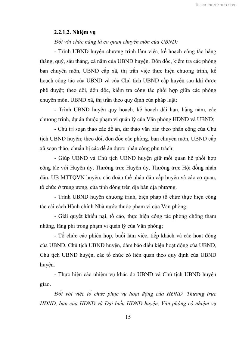 Khóa luận tốt nghiệp Nâng cao hiệu quả công tác quản trị văn phòng tại Văn phòng HĐND và UBND huyện Lộc Bình, tỉnh Lạng Sơn - 2 Trang 20