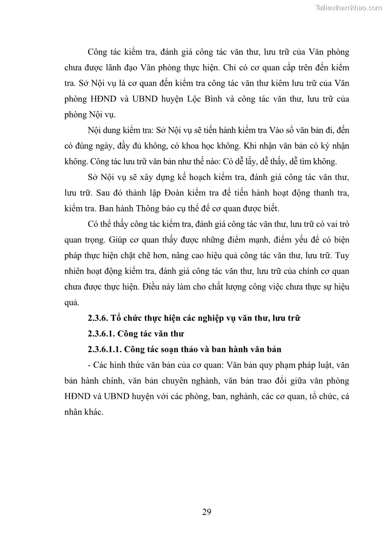 Khóa luận tốt nghiệp Nâng cao hiệu quả công tác quản trị văn phòng tại Văn phòng HĐND và UBND huyện Lộc Bình, tỉnh Lạng Sơn - 3 Trang 34