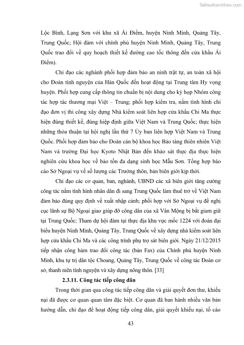 Khóa luận tốt nghiệp Nâng cao hiệu quả công tác quản trị văn phòng tại Văn phòng HĐND và UBND huyện Lộc Bình, tỉnh Lạng Sơn - 4 Trang 48