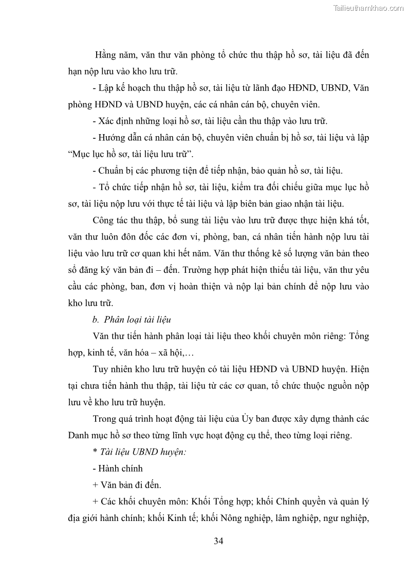 Khóa luận tốt nghiệp Nâng cao hiệu quả công tác quản trị văn phòng tại Văn phòng HĐND và UBND huyện Lộc Bình, tỉnh Lạng Sơn - 4 Trang 39