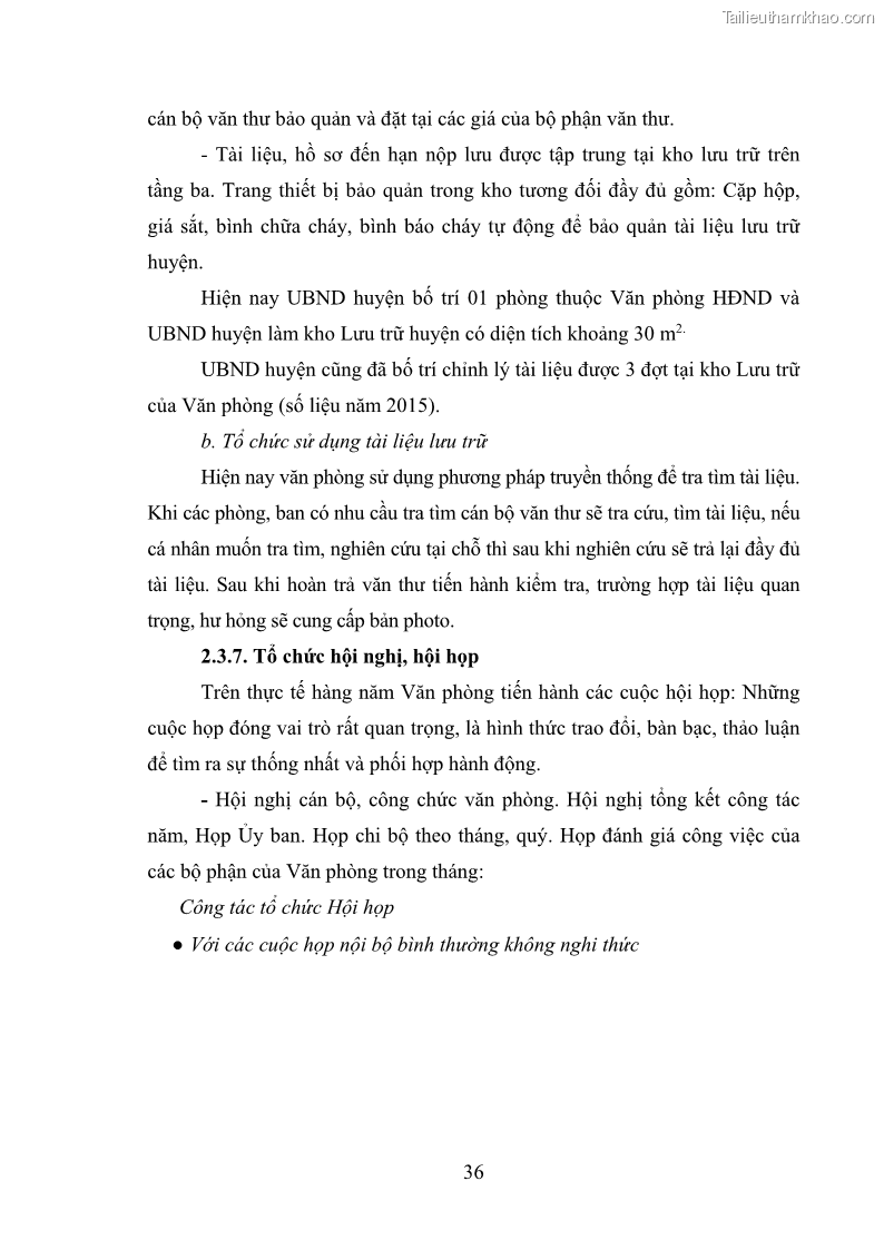 Khóa luận tốt nghiệp Nâng cao hiệu quả công tác quản trị văn phòng tại Văn phòng HĐND và UBND huyện Lộc Bình, tỉnh Lạng Sơn - 4 Trang 41