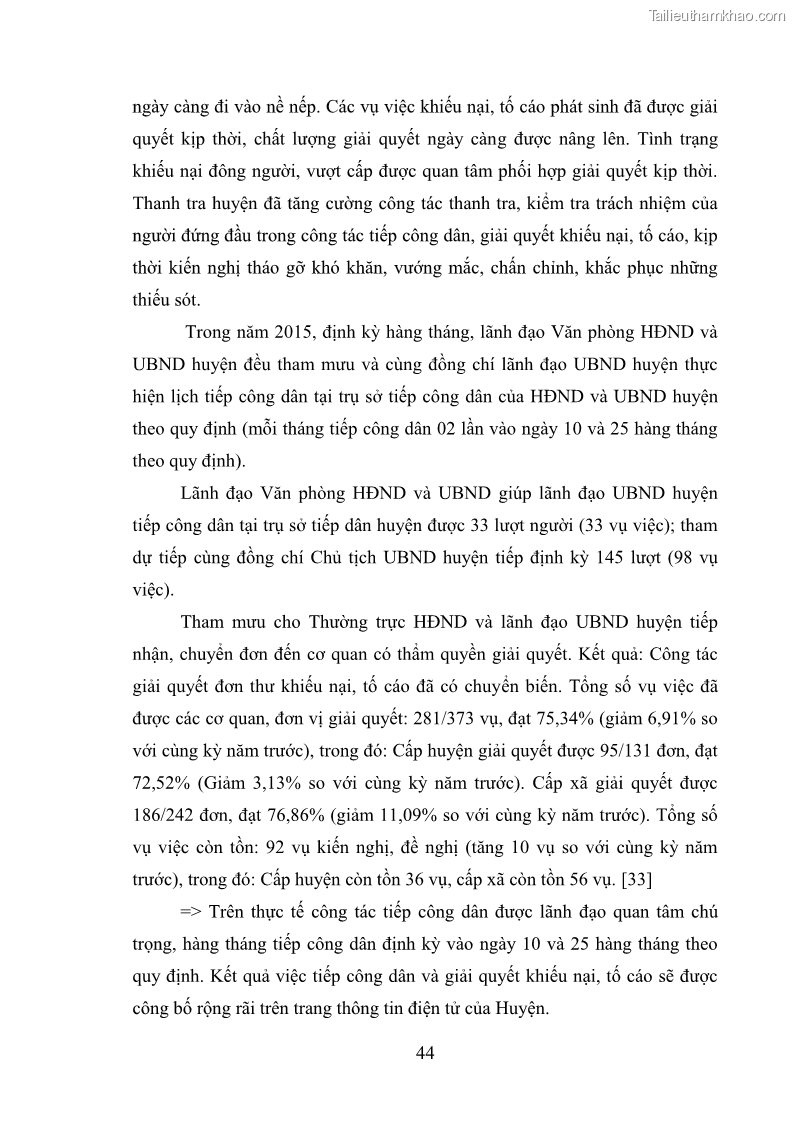 Khóa luận tốt nghiệp Nâng cao hiệu quả công tác quản trị văn phòng tại Văn phòng HĐND và UBND huyện Lộc Bình, tỉnh Lạng Sơn - 5 Trang 49
