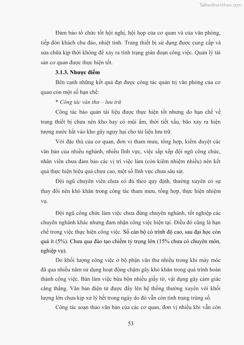 Khóa luận tốt nghiệp Nâng cao hiệu quả công tác quản trị văn phòng tại Văn phòng HĐND và UBND huyện Lộc Bình, tỉnh Lạng Sơn - 5 Trang 58